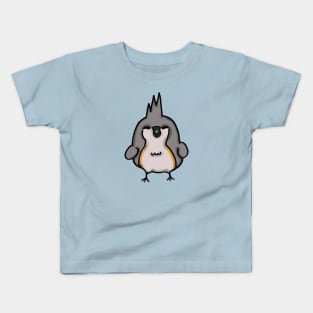 Chibi Tufted Titmouse Kids T-Shirt